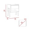 Depot E-Shop Nightstand 22"H, One Drawer, One Open Shelf - 3 of 4