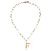 Paperclip Link Initial Necklace - Ettika - 2 of 2