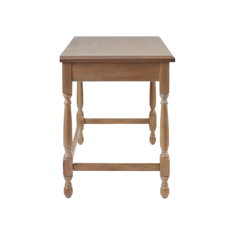 Tabitha Solid Wood Desk with 1 Drawer and Turned Legs Natural - Martha Stewart, 5 of 11