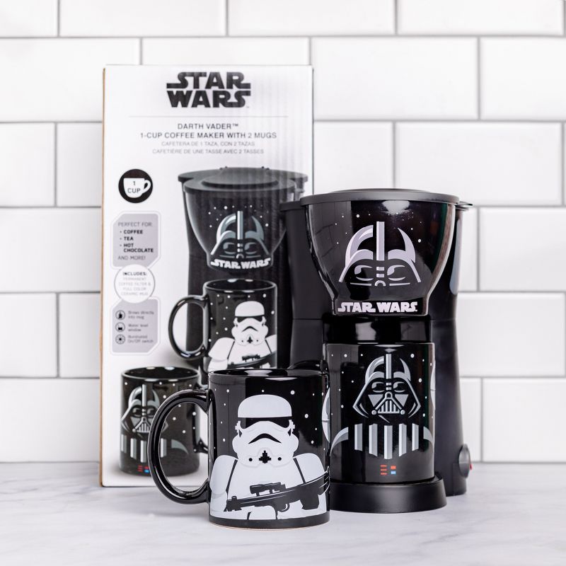 Uncanny Brands Darth Vader and Stormtrooper Single Cup Coffee Maker with Mug, 6 of 7