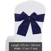 Unique Bargains Chair Sashes Self-Tie 108.27"x6.69" Blue 20 Pcs - 2 of 4