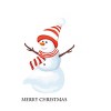 Men's Design By Humans Christmas snowman By werant T-Shirt - 2 of 4