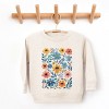 The Juniper Shop Watercolor Daisy Garden Toddler Sweatshirt - 5/6T - Natural - 2 of 4