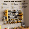 Hausource 4 Tier Power Tool Organizer Shelving Wall Mount Utility Storage Rack - 2 of 4