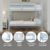 Hillsdale Furniture Twin Over Twin Alva Kids' Wood Spindle Bunk Bed - 3 of 4