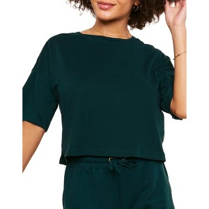 Adore Me Women's Peyton Short Sleeve Lounge - 1 of 3