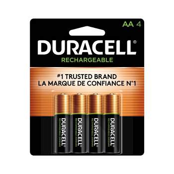 Duracell Rechargeable AA Batteries - 4 Pack - Compatible with NiMH Battery Chargers