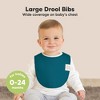 KeaBabies 8pk Organic Baby Bibs for Boy, Baby Drool Bib for Toddler Boys, Girls, Newborn Baby Teething Bibs - 2 of 4
