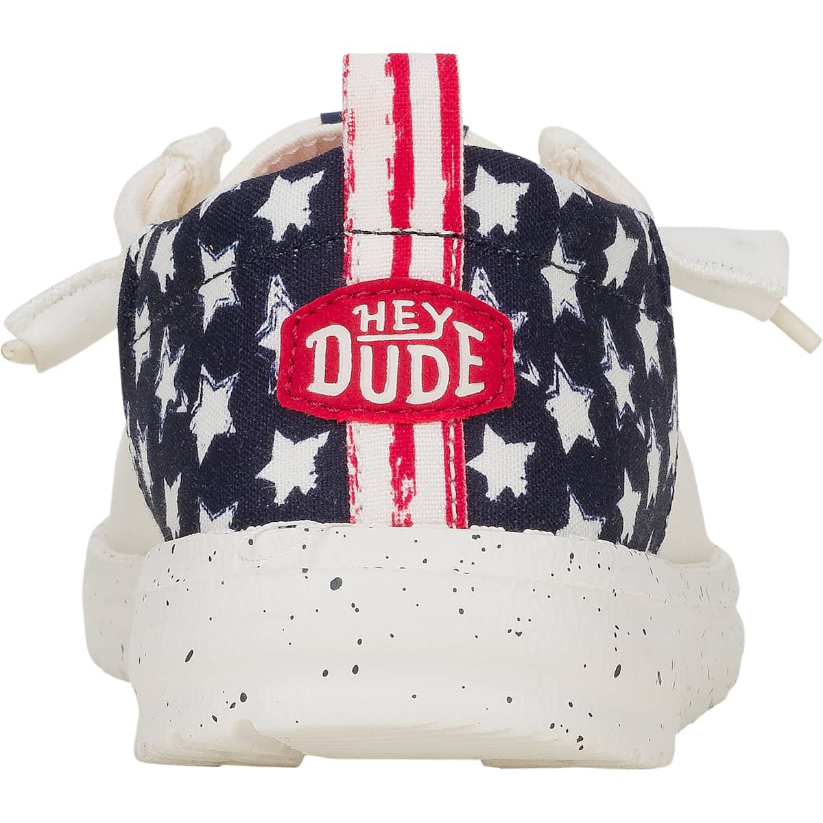 Обувь HEYDUDE Women Wendy Funk Americana Stars, 4thof July Patriotic Shoes , White/Navy Blazer, 6 — фото 6