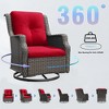 UPTIOT Swivel Patio Chair with Cushions - 4 of 4