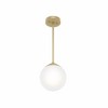 Hunter Fans 7.9" Hepburn Ceiling Light Modern Brass Finish - 2 of 4