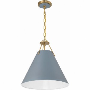 Crystorama Lighting Xavier 3 - Light Pendant in  Vibrant Gold/Blue - 1 of 4