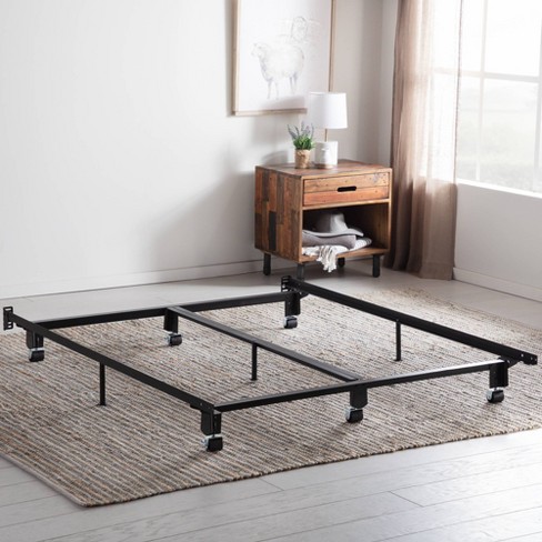 Convergeren Afkorting klassiek Steel Wedge Lock Metal Bed Frame With Rug Rollers - Brookside : Target