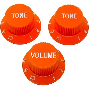 AxLabs Strat-Style Knob Kit with White Lettering (3) - 1 of 1