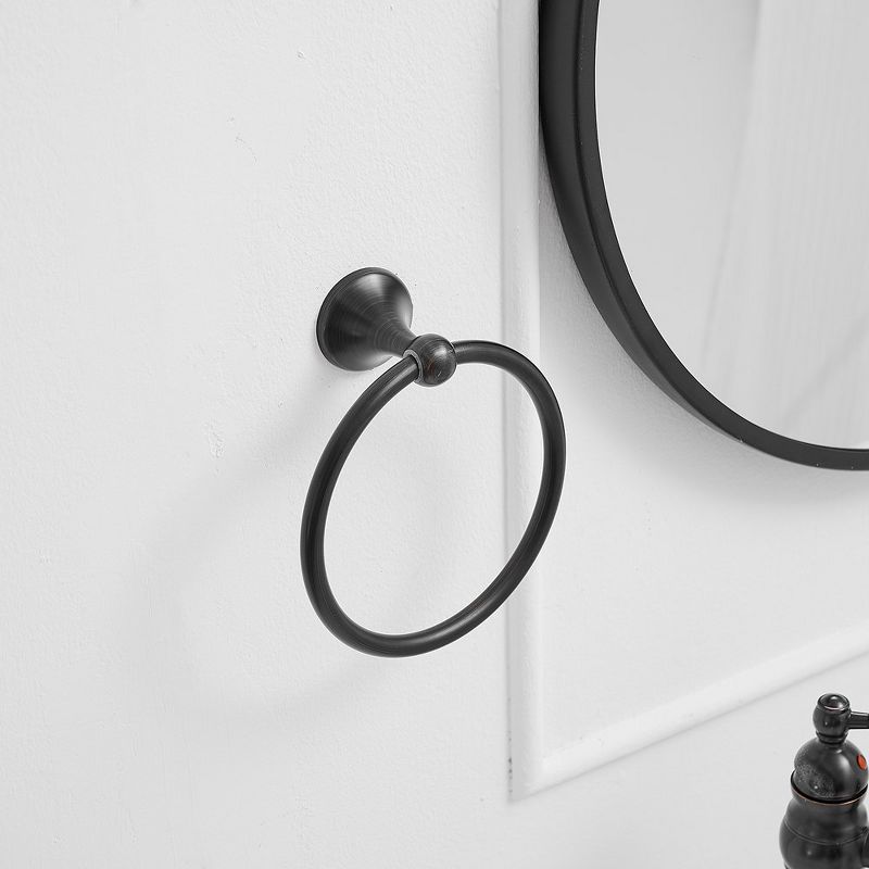BWE Traditional Wall Mounted Towel Ring Bathroom Accessories Hardware in Oil Rubbed Bronze, 2 of 7