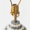 Grey Herringbone Table Lamp - 4 of 4