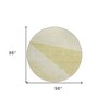 Wheat Gold And Ivory Geometric Washable Indoor Outdoor Area Rug - 3 of 4