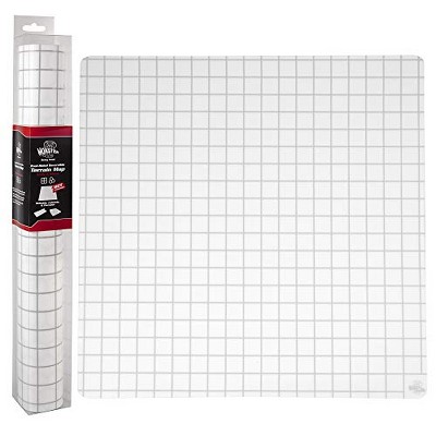 Monster Double-Sided Role Playing RPG Game Mat- Reversible Silicone Battle Matte Grid w Hexes and Squares- XL 20"x20"-Foldable