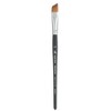 Princeton Aqua Elite Angle Shader Brush, Synthetic Bristles, Short Handle Watercolor Paintbrush, Matte Black, Size 1/2 inch, Pack of 2 - 2 of 4