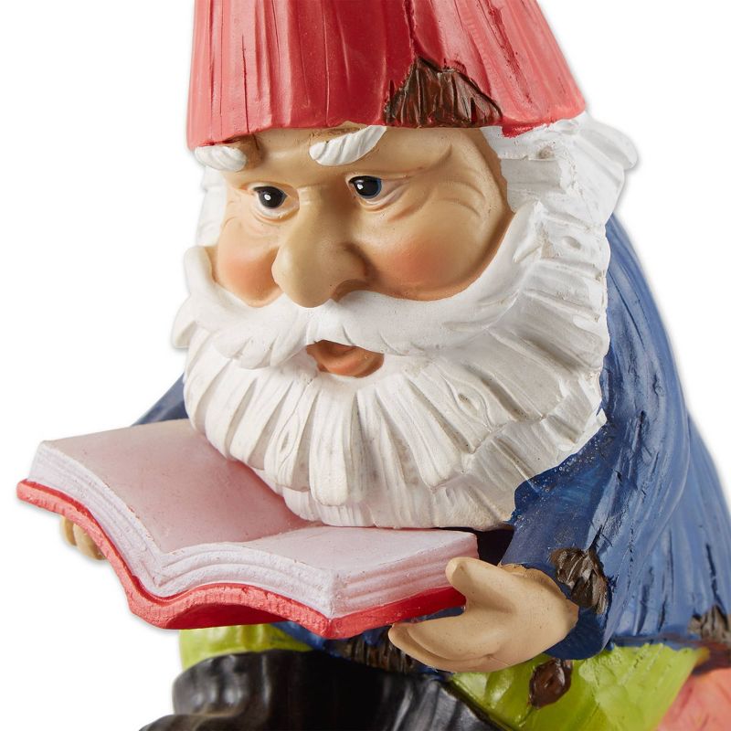 9.5&#34; Polyresin Bookworm Gnome Solar Statue - Zingz &#38; Thingz, 6 of 12