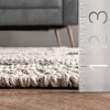 Nuloom Amada Hand Loomed Textured Diamonds Cotton Area Rug, 5' x 8', Beige - 3 of 4