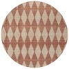 Orange And Copper Geometric Washable Indoor Outdoor Area Rug - 4 of 4
