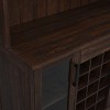 Wine Bar Cabinet with Glass Doors - Home Source - 4 of 4
