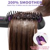 YEVYO Hair Straightener Brush, Upgraded Steam Straightening Brush for Smooth On Hair Care - Black - 2 of 4