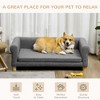 Akoasm Elevated Dog Couch & Sofa Bed With Removable Cushion For Medium Large Dogs & Cats-Dark Gray - 4 of 4
