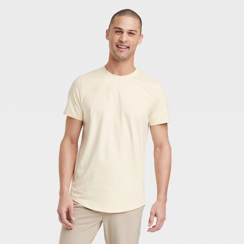 Men's Short Sleeve Soft Stretch T-shirt - All In Motion™ Yellow L : Target