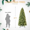 NicBex 8ft Prelit Artificial Christmas Tree with 1850 Branch Tips, 600 Lights and Metal Stand for Decoration - 2 of 4