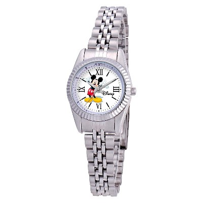 Women&#39;s Disney Mickey Mouse Status Watch - Silver