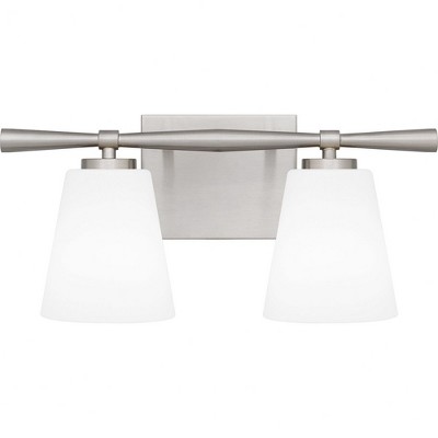 Quoizel Lighting Brindley 2 - Light Vanity in  Brushed Nickel