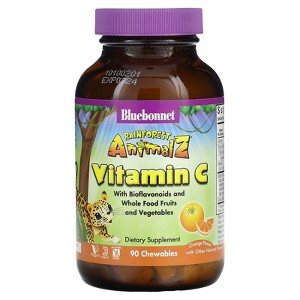 Bluebonnet Nutrition Rainforest Animalz, Vitamin C, Orange , 90 Chewables - 1 of 2