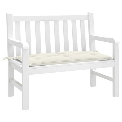 vidaXL Garden Bench Cushion Melange Cream 39.4"x19.7"x2.8" Fabric