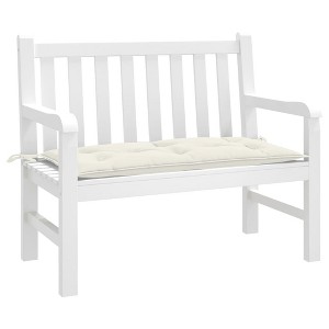 vidaXL Garden Bench Cushion Melange Cream 39.4"x19.7"x2.8" Fabric - 1 of 4