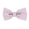 Jacob Alexander Men’s Seersucker Striped Pre-Tied Clip-On Bow Tie - 2 of 4