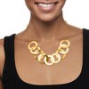 Ross-Simons Italian 18kt Gold Over Sterling Interlocking Circle Necklace Size 18 - 2 of 3
