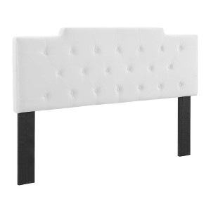 Modway Juliet Tufted Full/Queen Performance Velvet Headboard -  Dense Foam Padding  - Full/ Quuen size HB in iron frame powder coated + plywood+ foam - 1 of 4