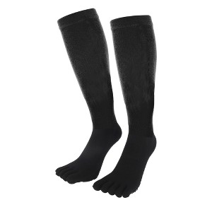 Unique Bargains Women's High Yoga Five Toe Socks 1 Pair - 1 of 4