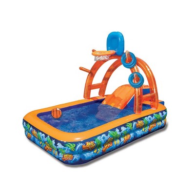 Wild Waves Inflatable Water Park with Slide and Games