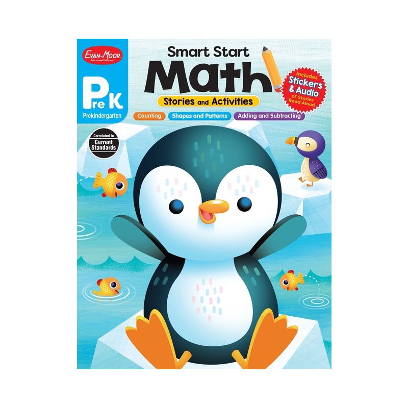 Smart Start: Math Stories and Activities, Prek Workbook - by  Evan-Moor Educational Publishers (Paperback), 1 of 2