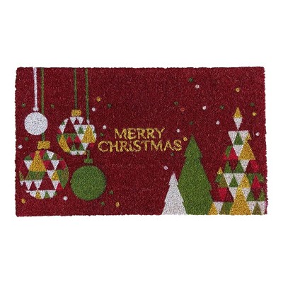 Evideco French Home Goods Sheltered Coir Doormat 30x18 Inch
