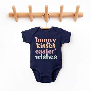 The Juniper Shop Bunny Kisses Easter Wishes Baby Bodysuit