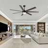 BestParts 72" Farmhouse Ceiling Fan - Black & Brown Plywood Blades, Energy-Saving DC Motor, Memory Function - 3 of 4