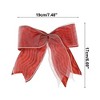 Unique Bargains Christmas Fabric Gift Bow Decoration 6.69"x7.48" 2 Pcs - 3 of 4