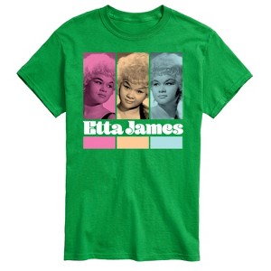 Men's - Etta James - Portrait Grid Short Sleeve Graphic T-Shirt - 1 of 4