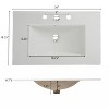 Christopher Knight Home Coralie Modern 30" Bathroom Vanity with Ceramic Sink and Full-Extension Drawers - 4 of 4