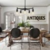 Black Chandelier for Dinning Room Living Room Island Kitchen Chandelier Light Fixtures Over Table,  Farmhouse Chandelier with Cylinder Clear Glass - 3 of 4