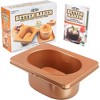 Cook's Choice 2-In-1 Better Baker Edible Food Bowl & Mini Loaf Maker w Recipe Cookbook- XL Bowl & Cake- Double-Sided Stainless Steel Non-Stick Pan - 3 of 4